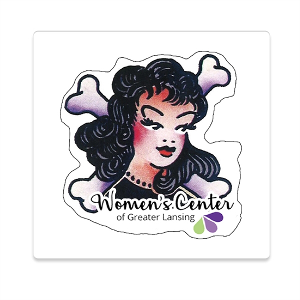 CustomCut(TM) 6 mil removable vinyl stickers in assorted custom sizes and... from ASI 62660 Innovation Line