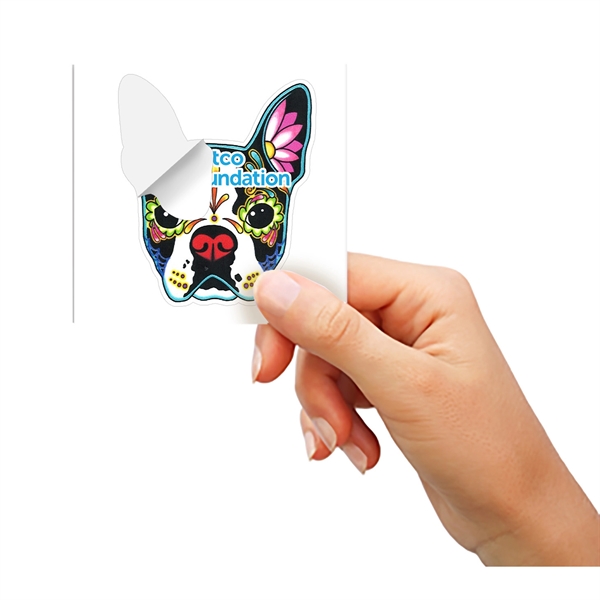 CustomCut(TM) 6 mil removable vinyl stickers in assorted custom sizes and... from ASI 62660 Innovation Line