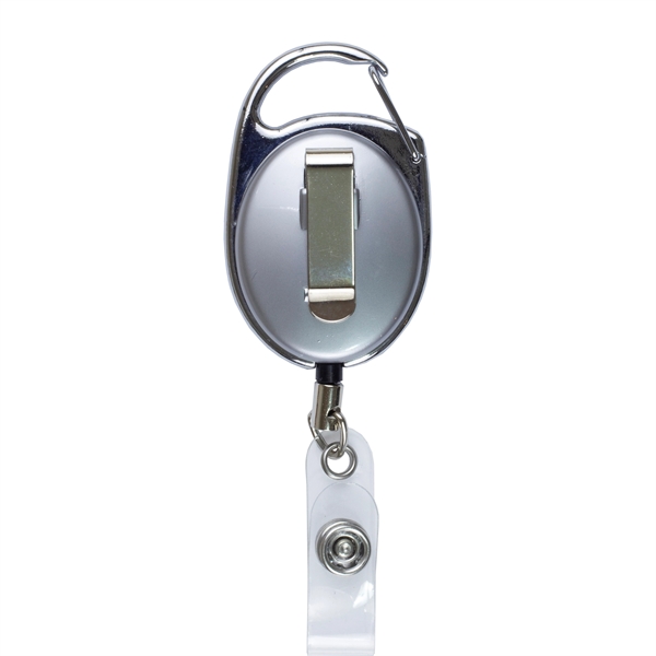 30" retractable badge reel with shiny chrome finish.... from ASI 62660 Innovation Line
