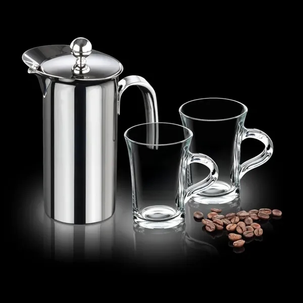French Coffee Press & 2 Selkirk Mugs... from ASI 84592 St Regis Group