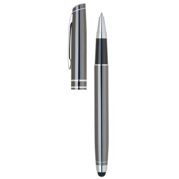 Aluminum cap-off rollerball pen with sleek metallic colors.... from ASI 68190 Lungsal / Lungsal