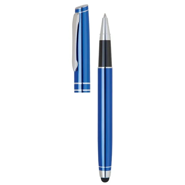 Aluminum cap-off rollerball pen with sleek metallic colors.... from ASI 68190 Lungsal / Lungsal