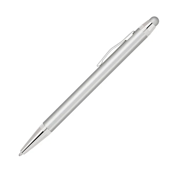 Aluminum twist action stylus pen with shiny silver accents.... from ASI 68190 Lungsal / Lungsal