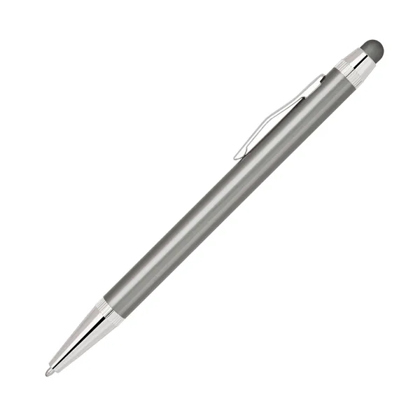 Aluminum twist action stylus pen with shiny silver accents.... from ASI 68190 Lungsal / Lungsal