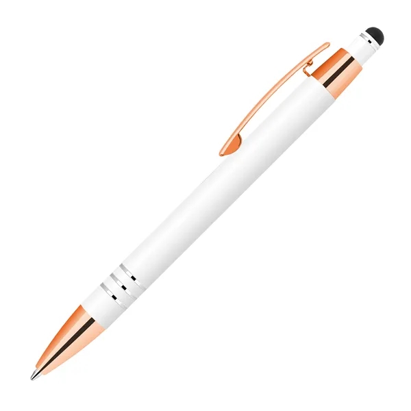 Click action stylus ballpoint pen in rose gold accents.... from ASI 68190 Lungsal / Lungsal