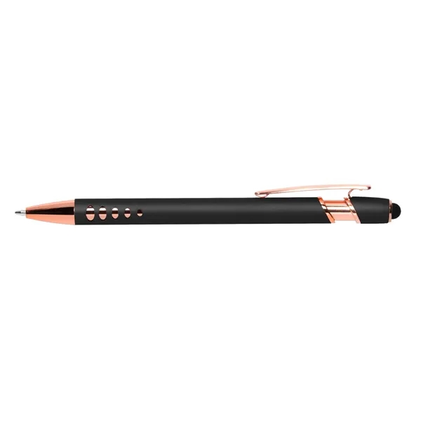 Click action stylus ballpoint pen with geometric grip design.... from ASI 68190 Lungsal