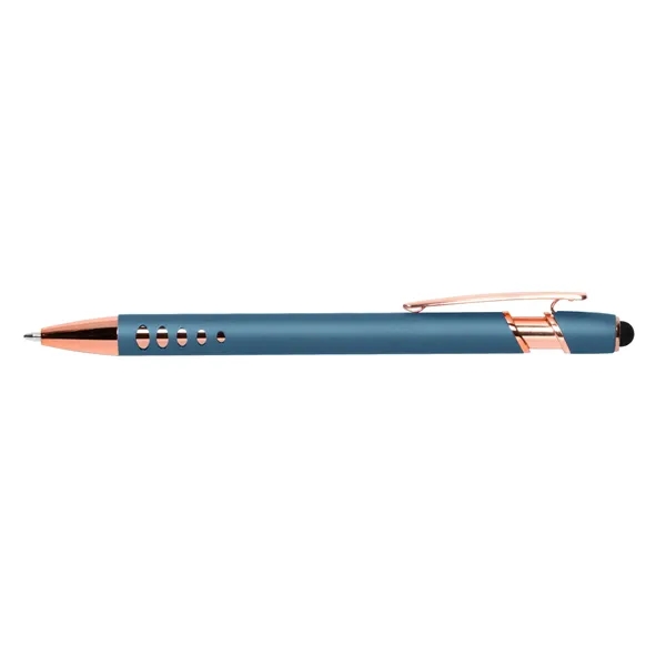Click action stylus ballpoint pen with geometric grip design.... from ASI 68190 Lungsal