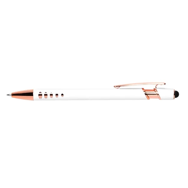 Click action stylus ballpoint pen with geometric grip design.... from ASI 68190 Lungsal