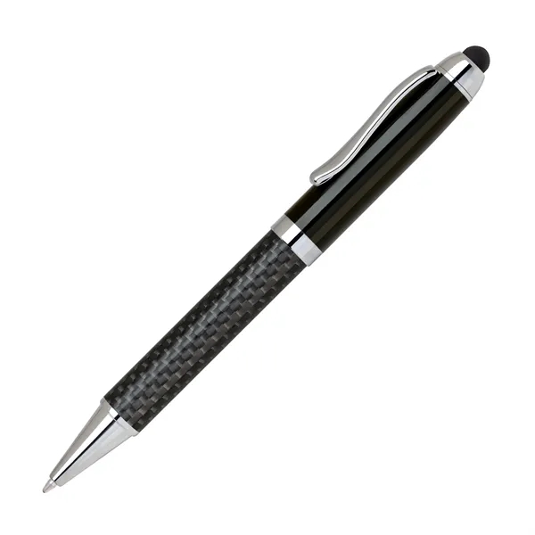 Heavyweight brass ballpoint pen available in black and silver with a... from ASI 68190 Lungsal / Lungsal