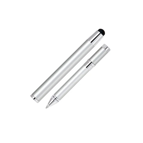 Stainless steel cap-off ballpoint pen with a cool metallic color finish,... from ASI 68190 Lungsal / Lungsal