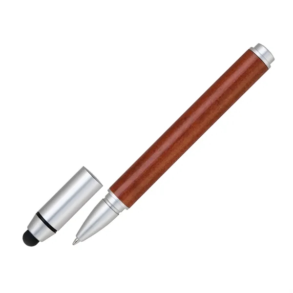 Silver capped stylus pen with wooden barrel that's fully compatible with... from ASI 68190 Lungsal / Lungsal