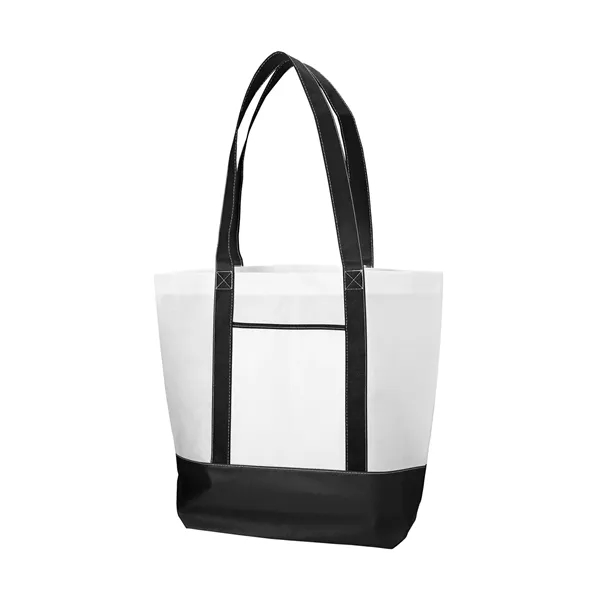 Non-woven boat tote bag with front pocket plus 1 color silkscreen... from ASI 37218 Athena Promo (tm)