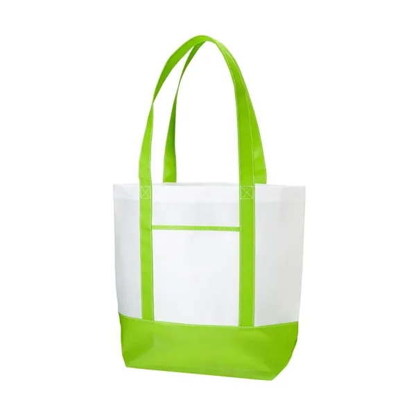 Non-woven boat tote bag with front pocket plus 1 color silkscreen... from ASI 37218 Athena Promo (tm)