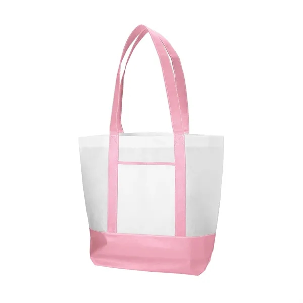 Non-woven boat tote bag with front pocket plus 1 color silkscreen... from ASI 37218 Athena Promo (tm)