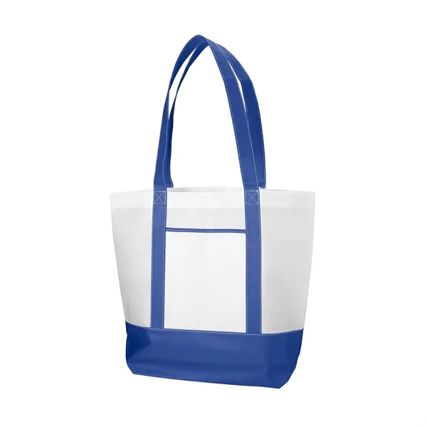 Non-woven boat tote bag with front pocket plus 1 color silkscreen... from ASI 37218 Athena Promo (tm)