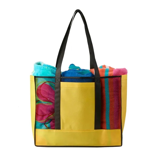 Tote bag made of non-woven polypropylene with mesh construction plus 1... from ASI 37218 Athena Promo (tm)