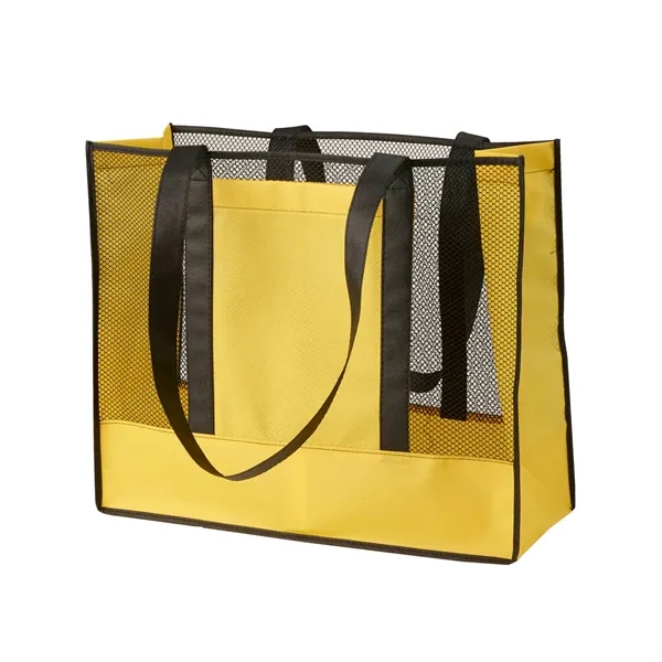 Tote bag made of non-woven polypropylene with mesh construction plus 1... from ASI 37218 Athena Promo (tm)