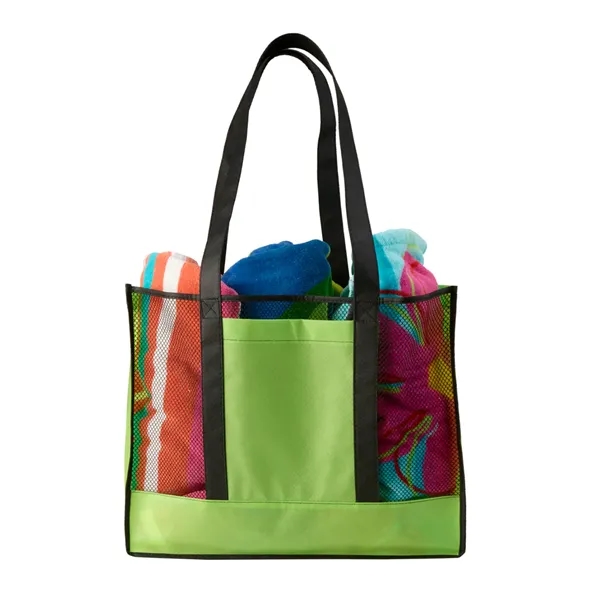 Tote bag made of non-woven polypropylene with mesh construction plus 1... from ASI 37218 Athena Promo (tm)