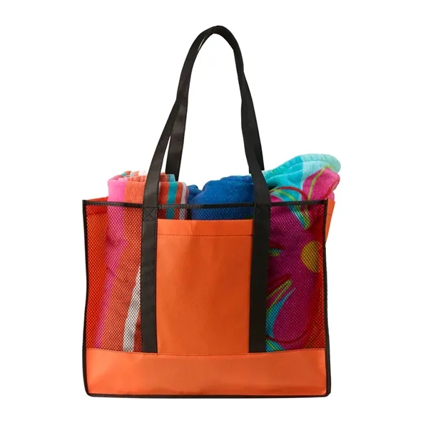Tote bag made of non-woven polypropylene with mesh construction plus 1... from ASI 37218 Athena Promo (tm)