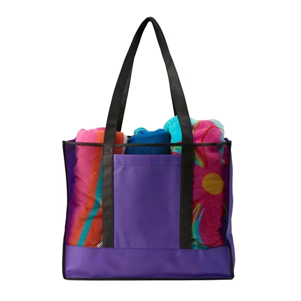 Tote bag made of non-woven polypropylene with mesh construction plus 1... from ASI 37218 Athena Promo (tm)