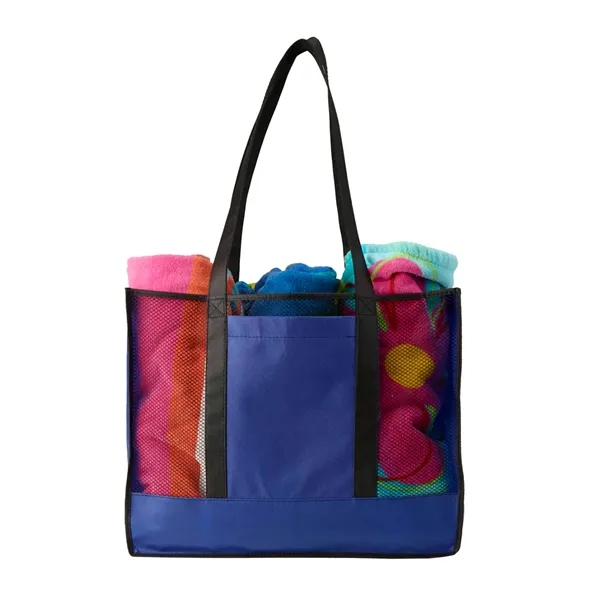 Tote bag made of non-woven polypropylene with mesh construction plus 1... from ASI 37218 Athena Promo (tm)