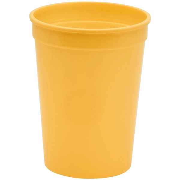 Durable 12 oz. smooth wall plastic stadium cup, perfect for events... from ASI 67075 Leprechaun Promotions, LLC / Leprechaun Promotions