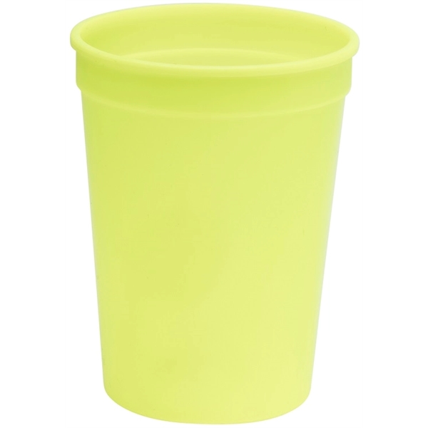 Durable 12 oz. smooth wall plastic stadium cup, perfect for events... from ASI 67075 Leprechaun Promotions, LLC / Leprechaun Promotions