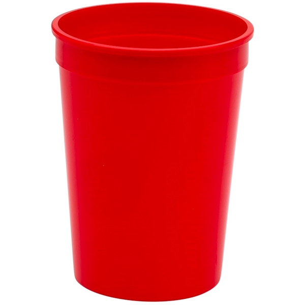 Durable 12 oz. smooth wall plastic stadium cup, perfect for events... from ASI 67075 Leprechaun Promotions, LLC / Leprechaun Promotions