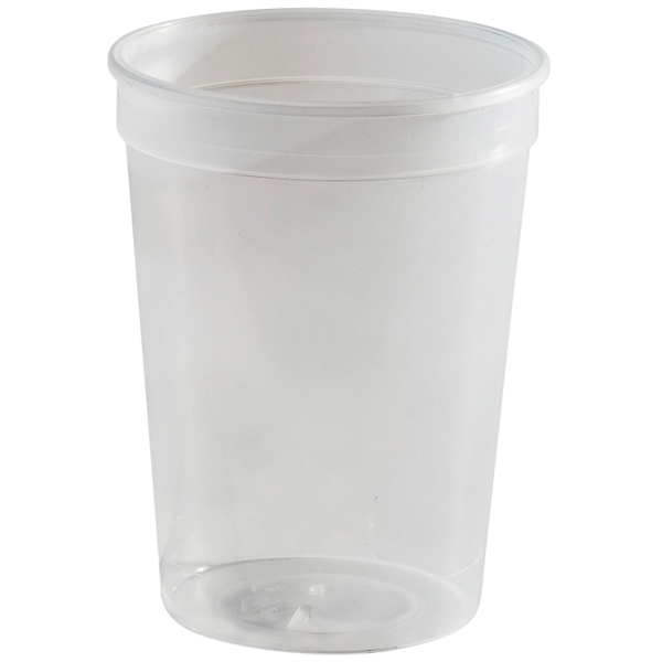 Durable 12 oz. smooth wall plastic stadium cup, perfect for events... from ASI 67075 Leprechaun Promotions, LLC / Leprechaun Promotions