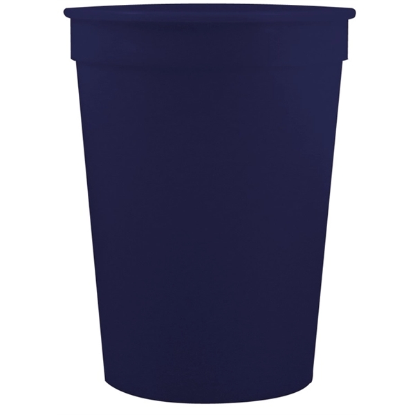 Durable 12 oz. smooth wall plastic stadium cup, perfect for events... from ASI 67075 Leprechaun Promotions, LLC / Leprechaun Promotions