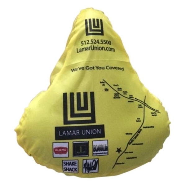 Bicycle seat cover made from waterproof polyester that stretches for use... from ASI 72657 Active Life Promo / Active Life Promo