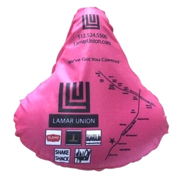 Bicycle seat cover made from waterproof polyester that stretches for use... from ASI 72657 Active Life Promo / Active Life Promo