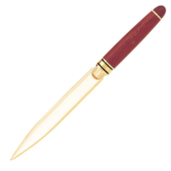 Letter opener with a wooden handle available in brown for decorative... from ASI 68190 Lungsal / Lungsal