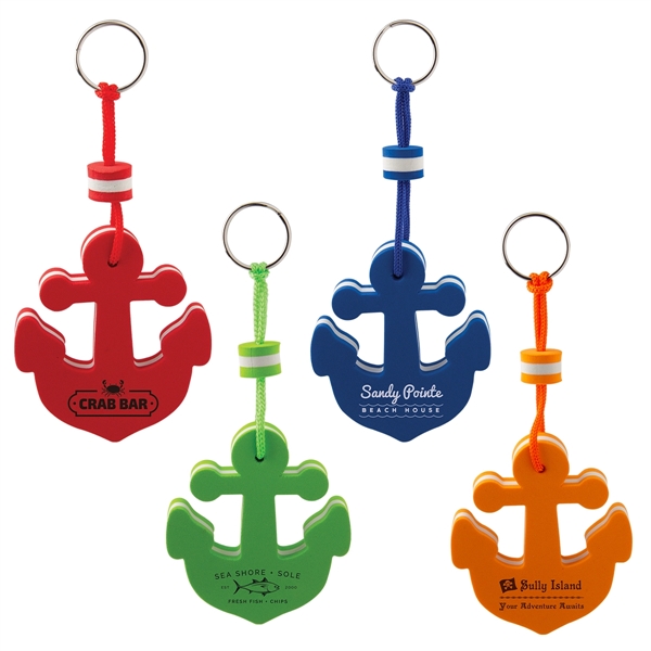 Anchor shaped key tag made from buoyant EVA foam.... from ASI 62190 Illini