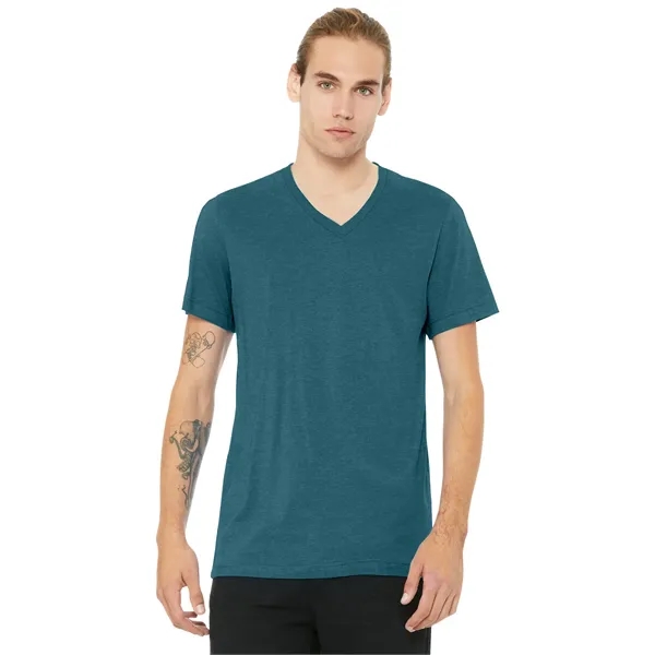 BELLA+CANVAS Unisex Heather CVC V-Neck Tee... from ASI 84863 SanMar