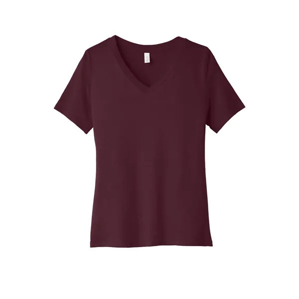 BELLA+CANVAS Women's Relaxed Jersey Short Sleeve V-Neck Tee.... from ASI 84863 SanMar