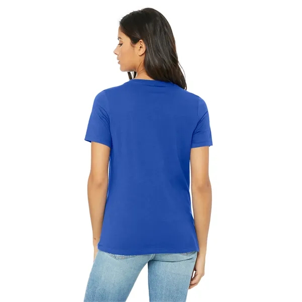 BELLA+CANVAS Women's Relaxed Jersey Short Sleeve V-Neck Tee.... from ASI 84863 SanMar