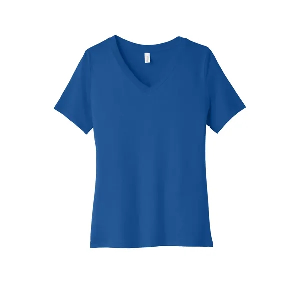 BELLA+CANVAS Women's Relaxed Jersey Short Sleeve V-Neck Tee.... from ASI 84863 SanMar