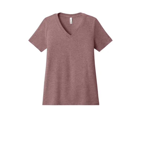 BELLA+CANVAS Women's Relaxed Heather CVC V-Neck Tee... from ASI 84863 SanMar