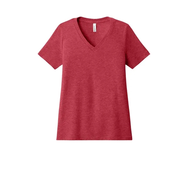 BELLA+CANVAS Women's Relaxed Heather CVC V-Neck Tee... from ASI 84863 SanMar