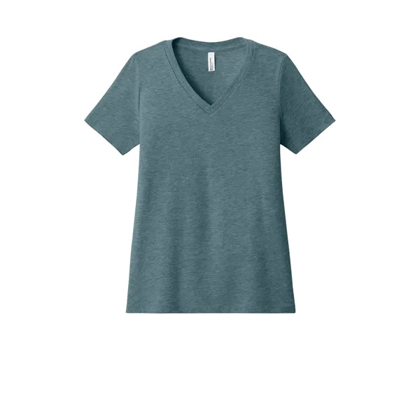 BELLA+CANVAS Women's Relaxed Heather CVC V-Neck Tee... from ASI 84863 SanMar