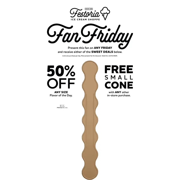 White Stock Fans... from ASI 40480 Koozie Group