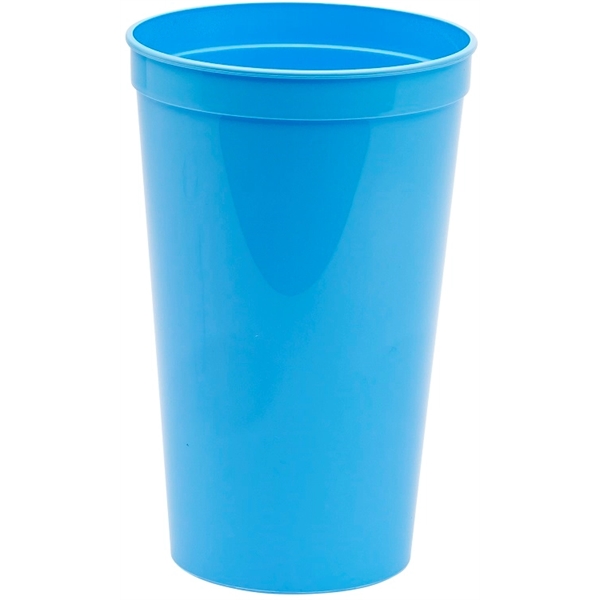 Durable 22 oz. smooth wall plastic stadium cup, perfect for events... from ASI 67075 Leprechaun Promotions, LLC / Leprechaun Promotions