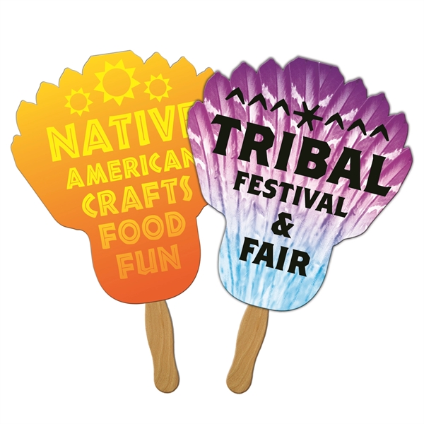 Feather double side liquid laminated offset sandwiched fan with high gloss... from ASI 67620 Lion Circle Corp / Lion/Circle