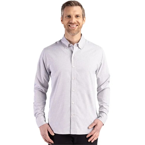 Cutter & Buck Skyline Eco Recycled Gingham Mens Long Slee...... from ASI 47965 Cutter & Buck