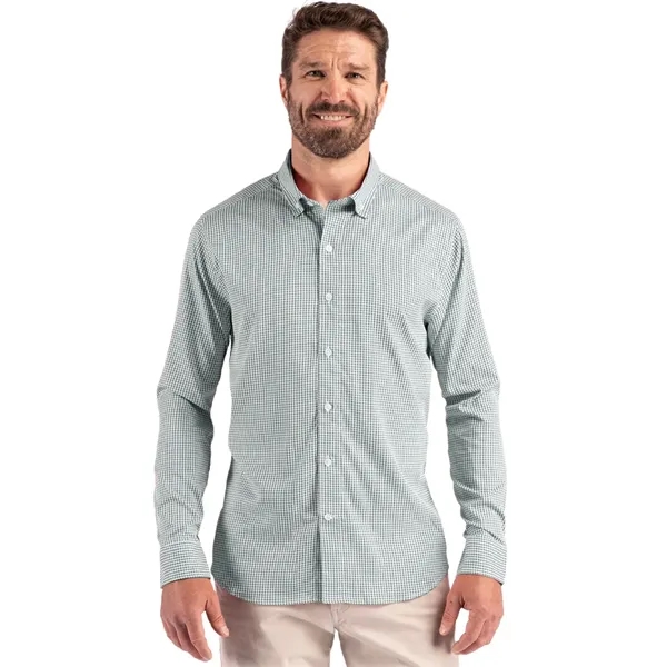 Cutter & Buck Skyline Eco Recycled Gingham Mens Long Slee...... from ASI 47965 Cutter & Buck