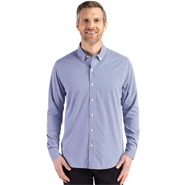 Cutter & Buck Skyline Eco Recycled Gingham Mens Long Slee...... from ASI 47965 Cutter & Buck