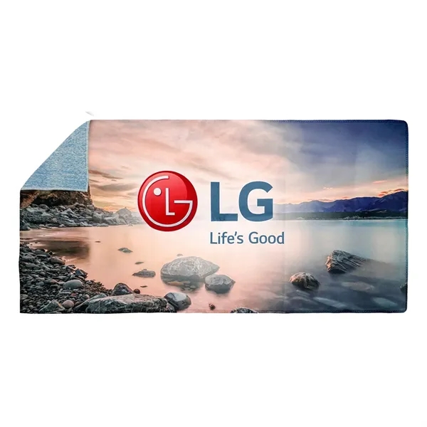 24 x 12 Heather Microfiber Towel... from ASI 30208 A P Specialties / AP Specialties