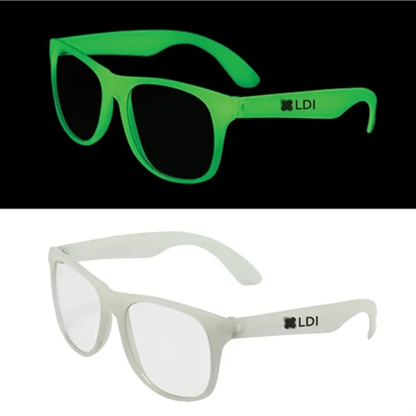 Glow in the dark sunglass with UV400 lens... from ASI 63549 Jornik Manufacturing Corp