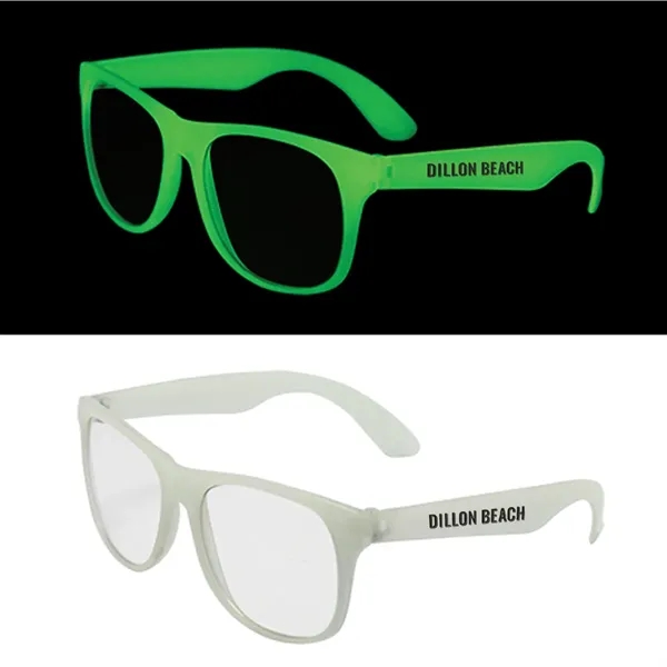 Glow in the dark sunglass with UV400 lens... from ASI 63549 Jornik Manufacturing Corp